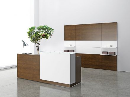 three h reception desk