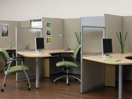 global furniture semi enclosed workstation