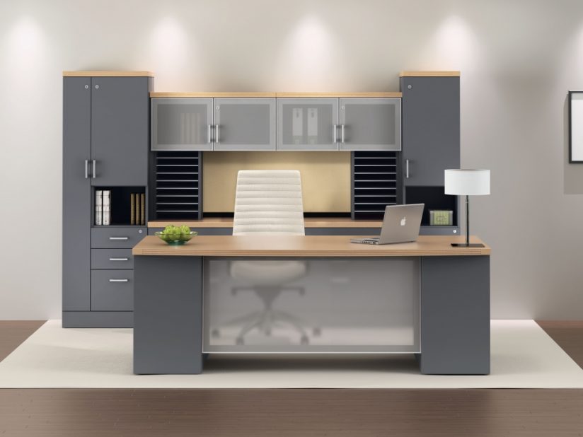 Custom Desk Allwest Furnishings Edmonton