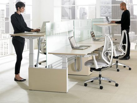 teknion height adjustable desk