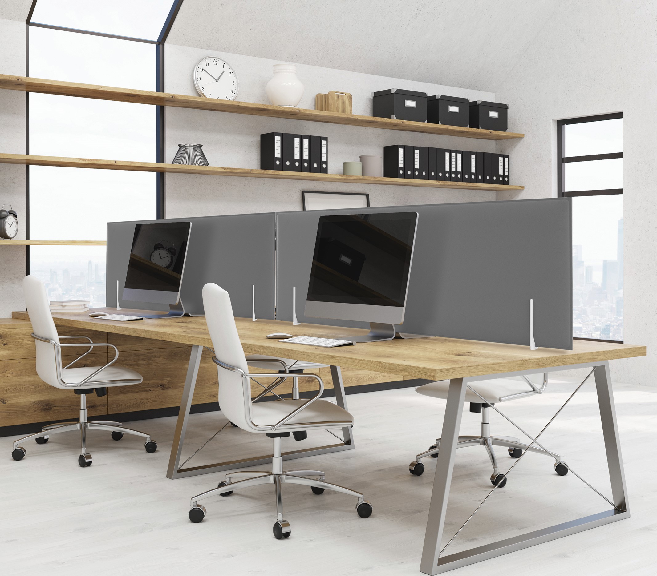 Acoustic Desk Panels Allwest Furnishings Edmonton