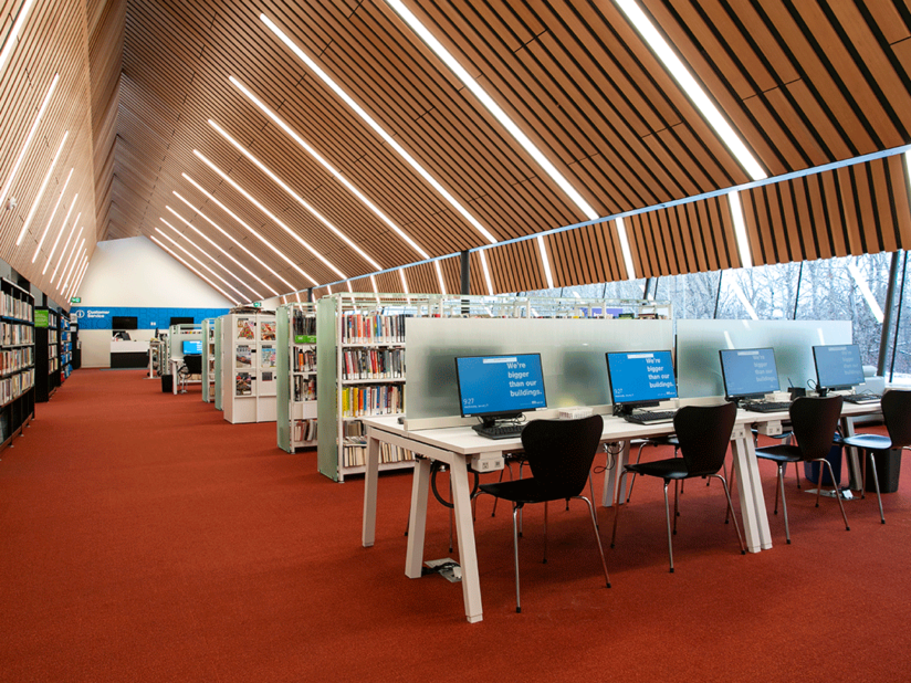Edmonton Public Library Capilano Branch Allwest Furnishings Edmonton